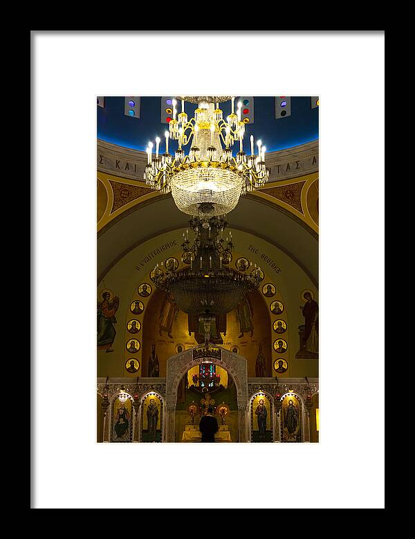 1948 Framed Print featuring the photograph Evening Mass at St Sophia by Ed Gleichman