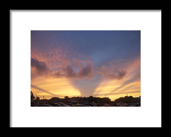 Read Sky Framed Print featuring the photograph Evening Sky by Ralph Jones