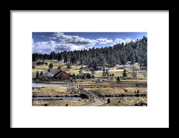 Evergreen Colorado Framed Print featuring the photograph Evergreen Colorado Lakehouse by Ron White