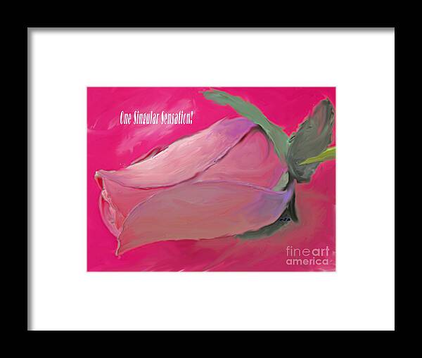 Valentine Framed Print featuring the painting Every Move by Rita Brown