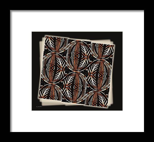 Abstract Framed Print featuring the digital art EW abstract by Kae Cheatham