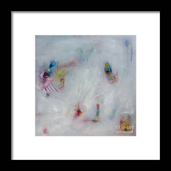 Abstract Framed Print featuring the painting Exit by Jeff Barrett