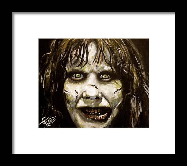 Exorcist Framed Print featuring the painting Exorcist by Tom Carlton