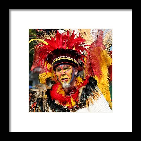 Painted Face Framed Print featuring the photograph Exotic Painted Face by Ramabhadran Thirupattur