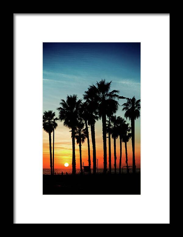 Black Color Framed Print featuring the photograph Exotic Sunset by Extreme-photographer