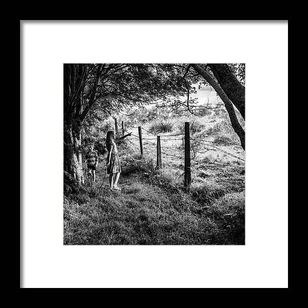 Summer Framed Print featuring the photograph Exploring by Aleck Cartwright