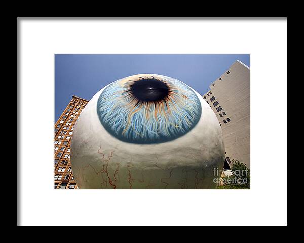 Eye Framed Print featuring the photograph Eye Gigantus by Martin Konopacki