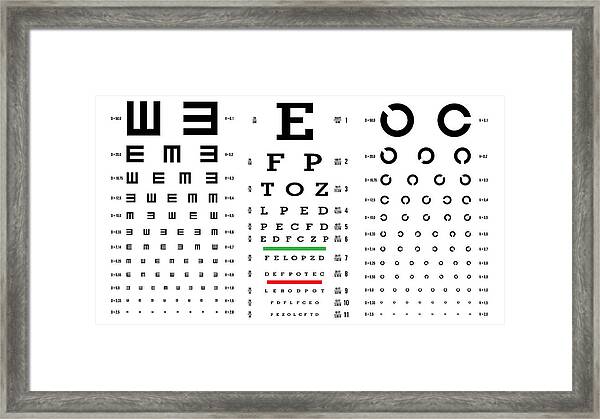 Optical Eye Test Chart