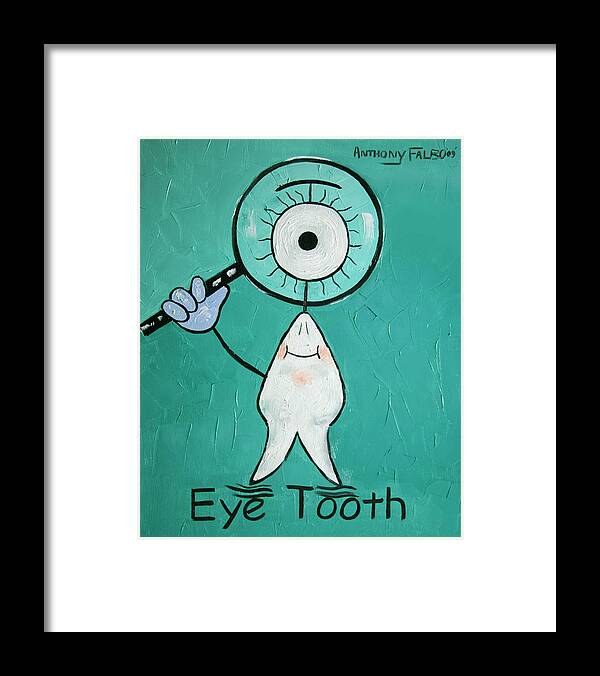 Eye Tooth Framed Print featuring the painting Eye Tooth by Anthony Falbo