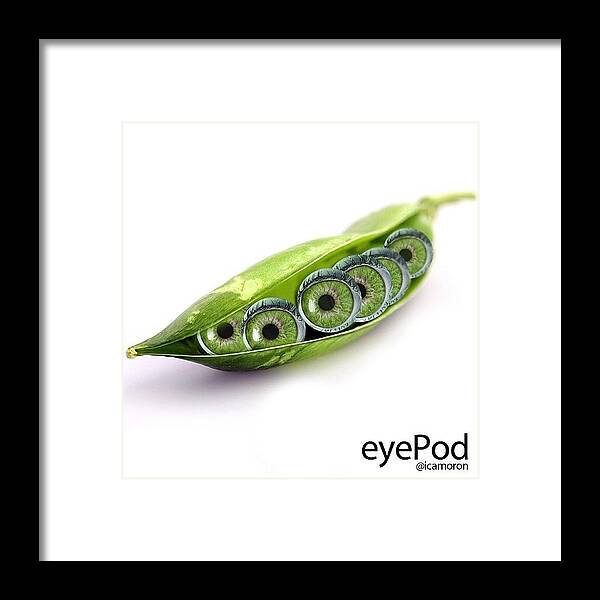 Icamdaily Framed Print featuring the photograph eyePod by Cameron Bentley