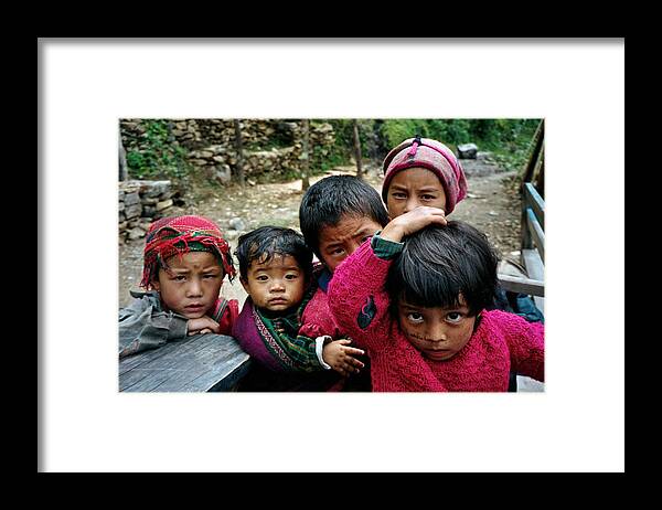 Children Framed Print featuring the photograph Eyes Forward by Kim Pippinger