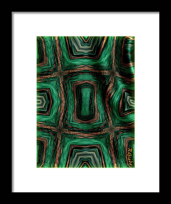 Abstract Framed Print featuring the digital art Fabric design by Giada Rossi