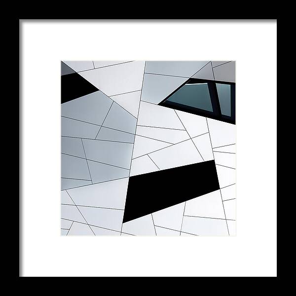 Architecture Framed Print featuring the photograph Facade Lines by Jeroen Van De