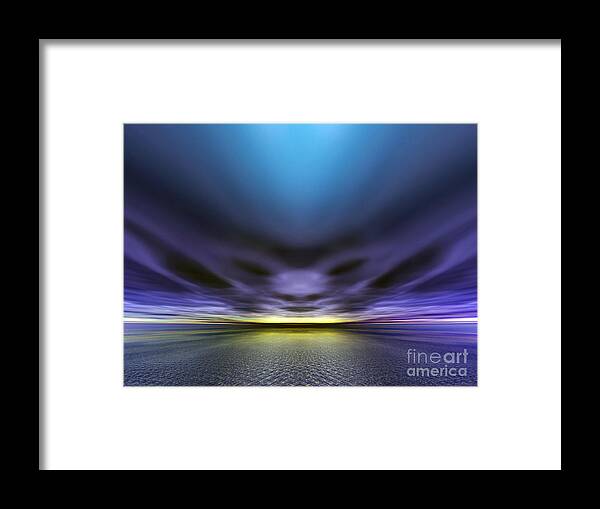 Alien Framed Print featuring the digital art Face in the clouds by Nicholas Burningham
