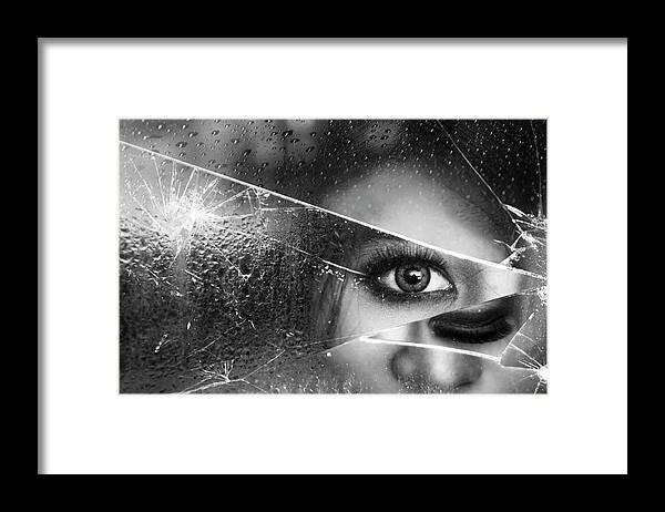 Portrait Framed Print featuring the photograph Face Of Pieces by Ivan Marlianto