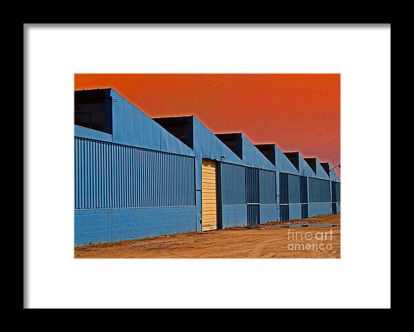 Building Framed Print featuring the photograph Factory Building by Karen Adams
