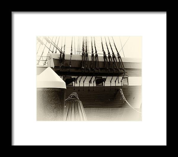 Uss Constellation Framed Print featuring the photograph Faded Glory by Bill Swartwout