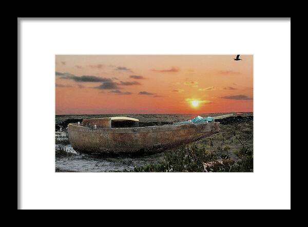 Boat Framed Print featuring the photograph Fading Away by William Griffin