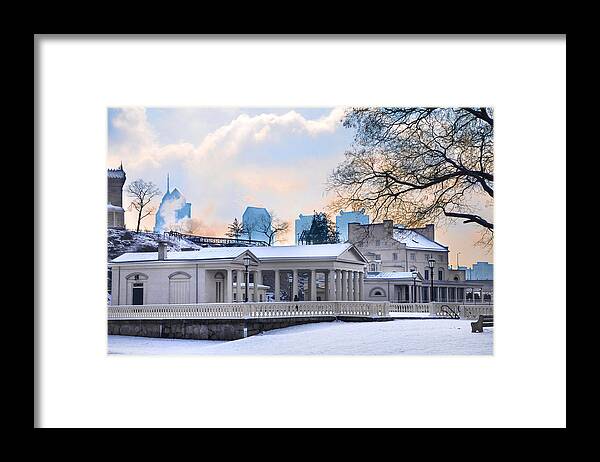 Fairmount Framed Print featuring the photograph Fairmount Waterworks in the Snow by Bill Cannon