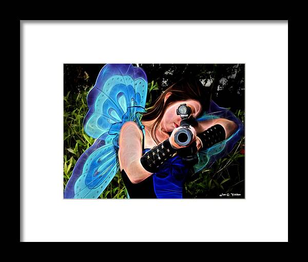 Fairy Framed Print featuring the painting Fairy Assassin by Jon Volden