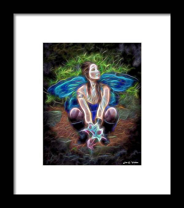 Fairy Framed Print featuring the photograph Fairy Flowers by Jon Volden