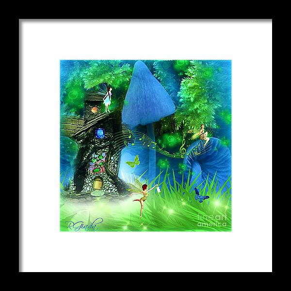 Fairyland Framed Print featuring the digital art Fairyland - fairytale art by Giada Rossi by Giada Rossi