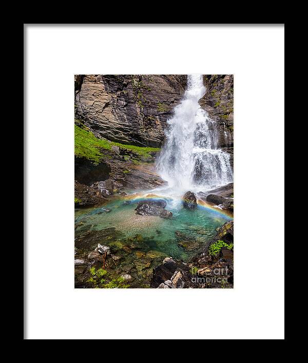 Environment Framed Print featuring the photograph Fall and rainbow by Silvia Ganora