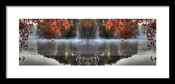 Autumn Framed Print featuring the photograph Fall at Lake Soddy by Rebecca Hiatt