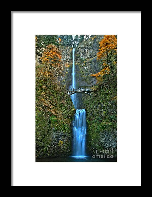 Multnomah Framed Print featuring the photograph Fall Decorations At Multnomah by Adam Jewell