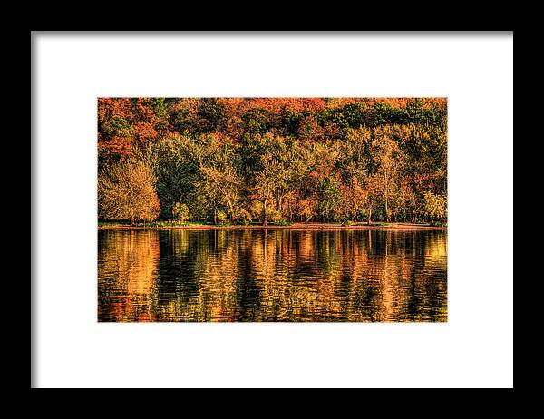 St. Croix River Framed Print featuring the photograph Fall Foliage by Adam Mateo Fierro