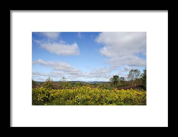 Blue Sky Framed Print featuring the photograph Blue Sky On The Horizon by Christina Rollo