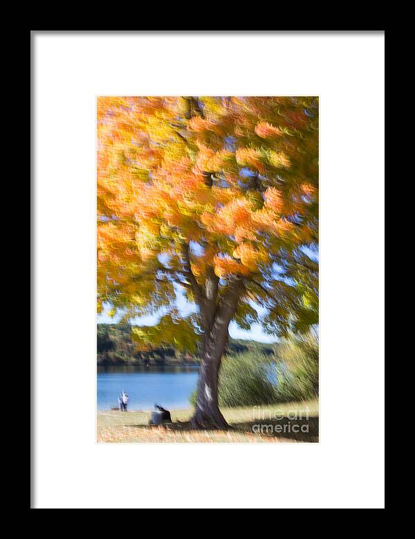 Fall Leafs Framed Print featuring the photograph Fall Colors Aglow by JBK Photo Art