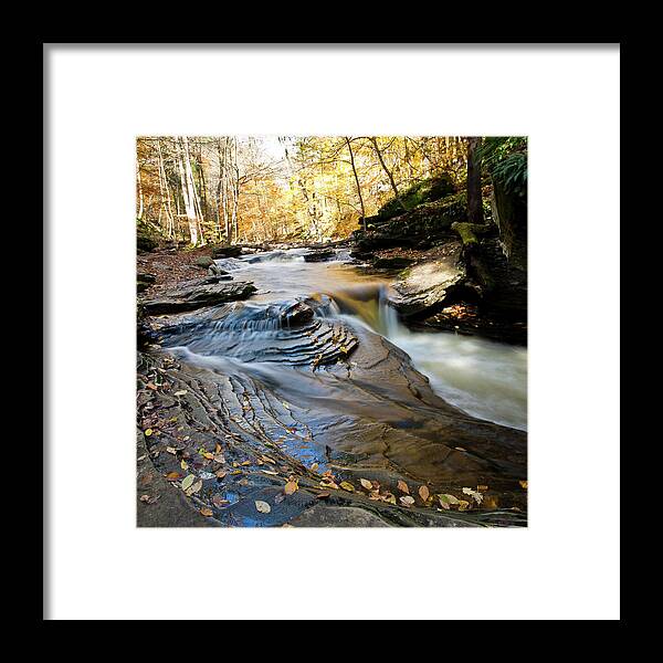 Tranquility Framed Print featuring the photograph Falling Down The Stairs by Laura S. Kicey
