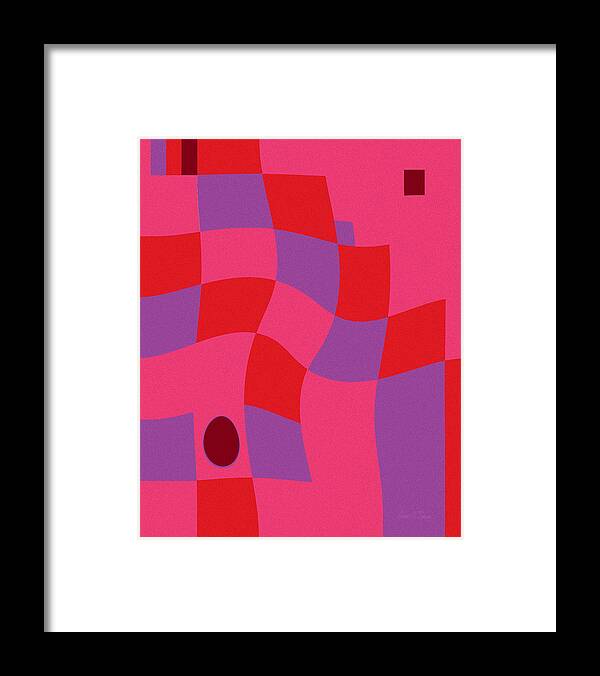 Color Values Framed Print featuring the digital art Family Values Squared Skewed by Robert J Sadler