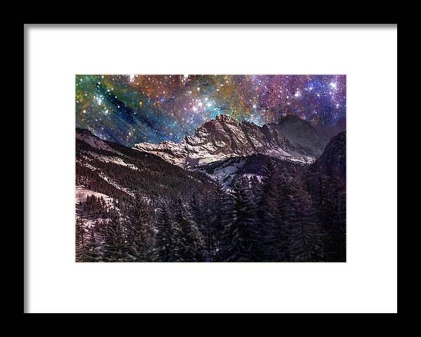 Winter Framed Print featuring the photograph Fantasy mountain landscape by Martin Capek