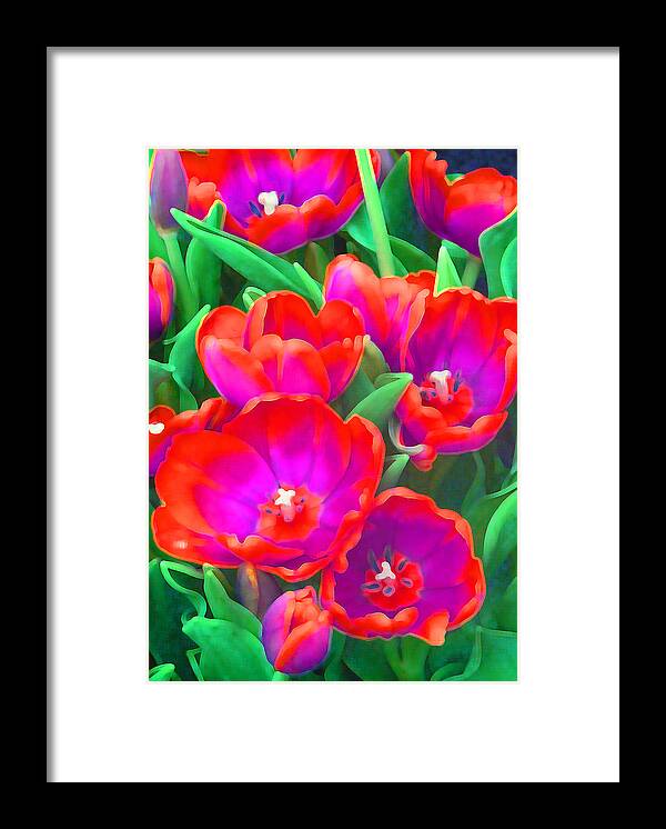 Tulip Framed Print featuring the photograph Fantasy Tulip Abstract by Margaret Saheed
