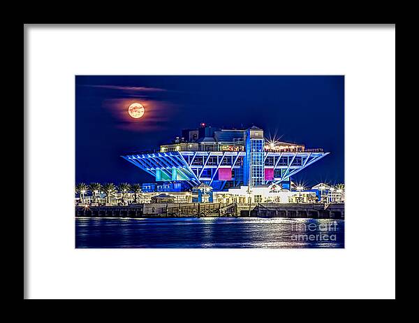 Moon Framed Print featuring the photograph Farewell Moon by Marvin Spates