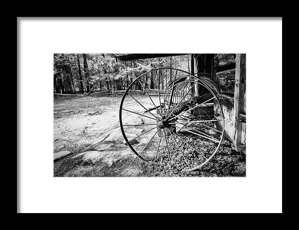 Great Smoky Mountains National Park Framed Print featuring the photograph Farm Equipment by Jay Stockhaus