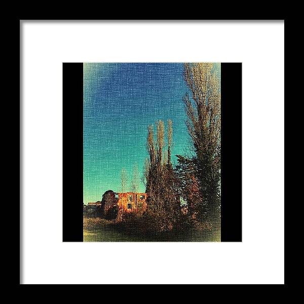  Framed Print featuring the photograph Farm Ruins II by Marino Todesco