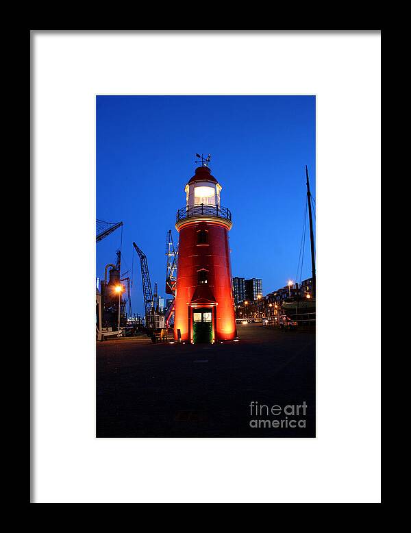 Rotterdam Holland Museum Framed Print featuring the photograph Faro Museo de Rotterdam Holland by Francisco Pulido