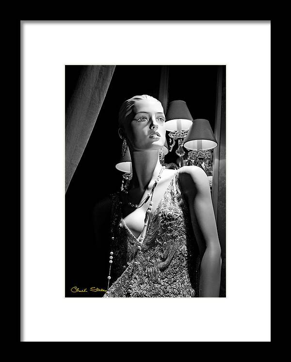 Model Framed Print featuring the photograph Fashionable Lady by Chuck Staley