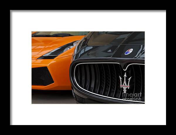 Lamborghini Gallardo Framed Print featuring the photograph Fast Company by Dennis Hedberg