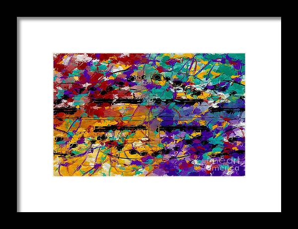 Music Framed Print featuring the digital art Fat Tuesday by Lon Chaffin
