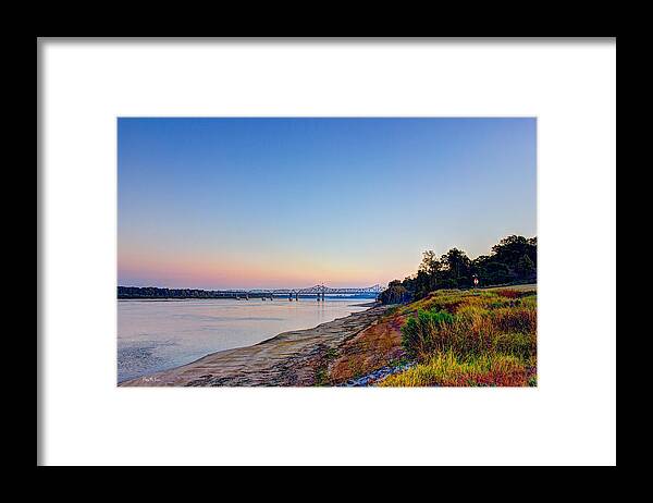 River Framed Print featuring the photograph River - Bridge - River Bank - Father of Rivers by Barry Jones