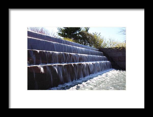 America Framed Print featuring the photograph FDR Memorial - Washington DC - 01134 by DC Photographer