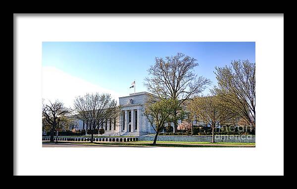 Federal Framed Print featuring the photograph Federal Reserve Building by Olivier Le Queinec