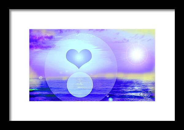 Spiritual Art Framed Print featuring the digital art Feeling Heart by Ute Posegga-Rudel