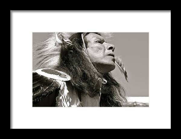 native American Framed Print featuring the photograph Feeling History by Kate Purdy