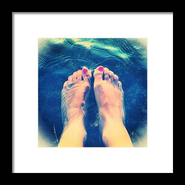 Summer Framed Print featuring the photograph Feet! by Emanuela Carratoni