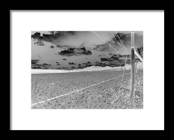 Fences Framed Print featuring the photograph Fenced Inn Inverse by Tom Kelly